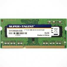 Super Talent Memory DDR3-1066 SODIMM 4GB Samsung Notebook W1066SA4GS